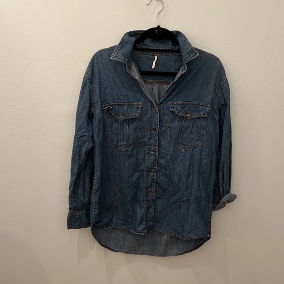 Free People Tops - Free people denim top